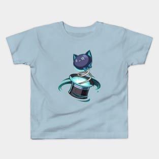 Genshin Impact Lynette Cat Chibi Anime Style Kids T-Shirt